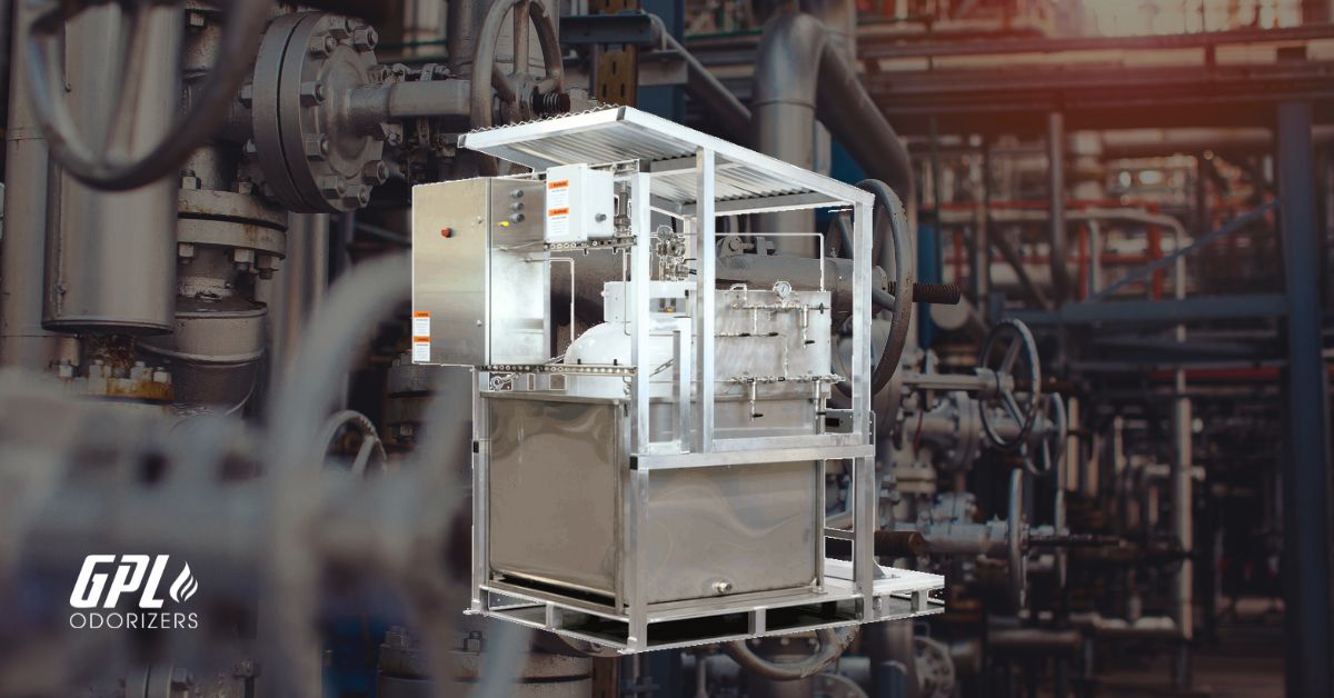 GPL sealed-loop odorization system eliminating atmospheric discharge